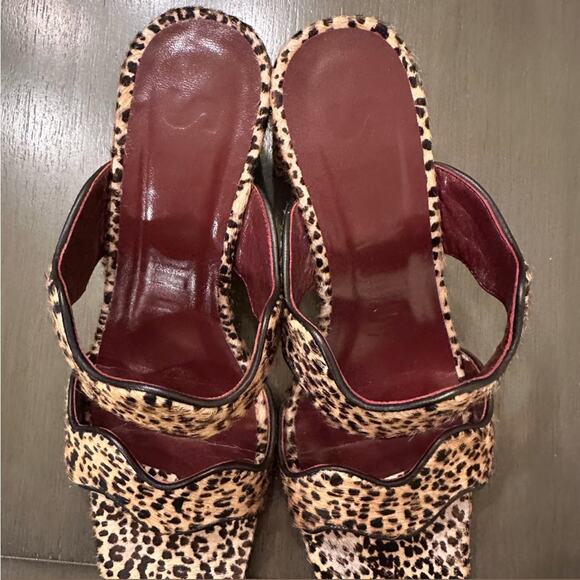 STAUD Frankie Wavy Slip on Block Heel Sandals - Picture 8 of 10